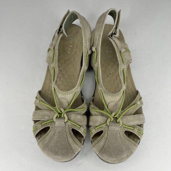 Clarks Privo Womens 77236 Beige Closed Toe Slingback Hook & Loop Size 9M Sandals - Picture 4 of 9